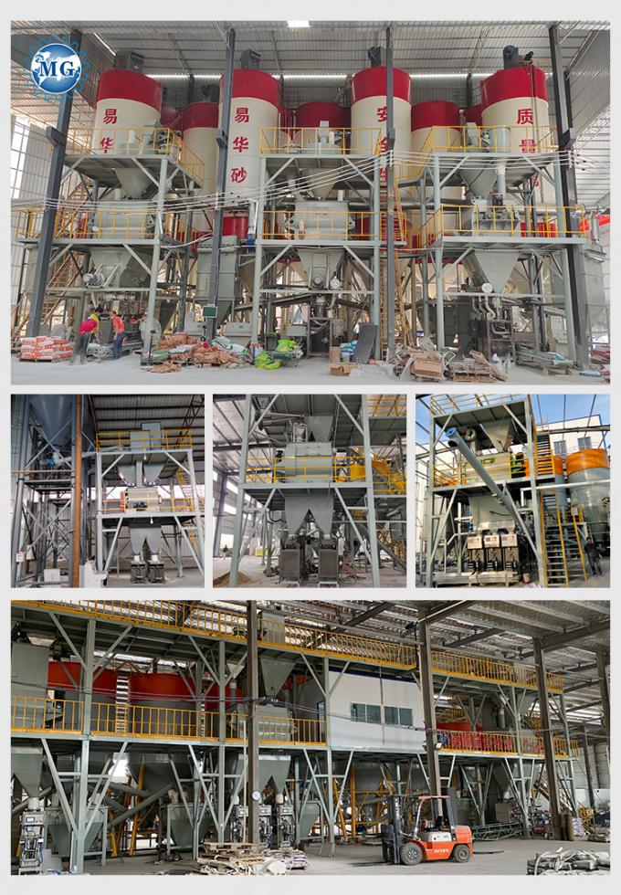 Control automático completo de PLC planta de mezcla seca de arena seca, cemento en polvo y mortero 2