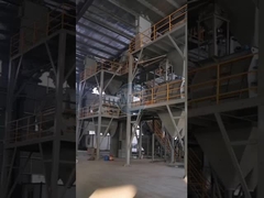 Línea de producción de mortero seco simple de 3-4 T/H Máquina de mezcla de adhesivos de azulejos cerámicos