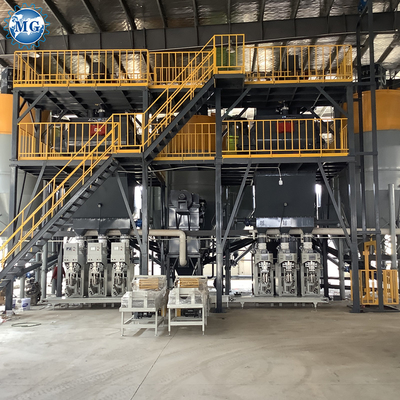 Fabrica directa 10-30T / H línea de producción automática de mortero seco máquina de mezclado de mortero seco