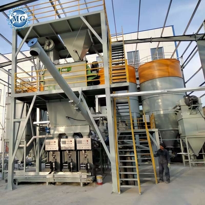 máquina seca de la producción del mortero del polvo 380V con 10-15t/H y el mezclador de paleta del Gemelo-eje