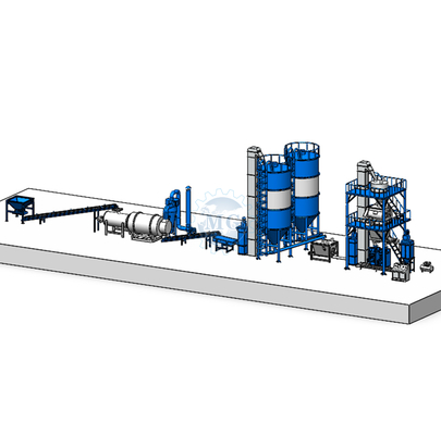 Fabrica directa 10-30T / H línea de producción automática de mortero seco máquina de mezclado de mortero seco