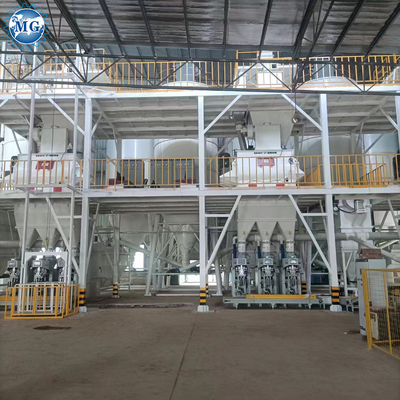 China Nuevo producto 15-25T/H línea de producción automática de mortero seco máquina mezcladora de mortero de cemento
