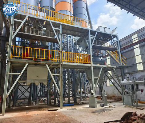 10-30TPH Máquina de fabricación de adhesivos para baldosas de línea de producción de mortero seco automático completo