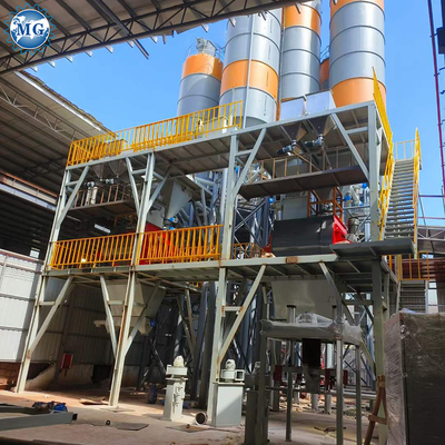 10-30TPH Máquina de fabricación de adhesivos para baldosas de línea de producción de mortero seco automático completo