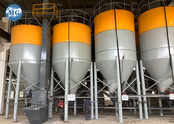 Máquina de mezcla de polvo de mortero seco con máquina de empaque de cemento de arena