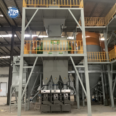 Máquina de mezcla de mortero de polvo seco totalmente automática de pared de arena de masilla mezcladora de cemento de cerámica de azulejos Adhesivos de fabricación de plantas para la venta