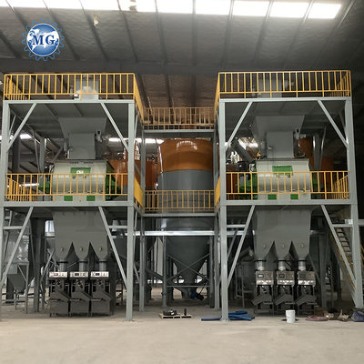 Máquina de mezcla de mortero de polvo seco totalmente automática de pared de arena de masilla mezcladora de cemento de cerámica de azulejos Adhesivos de fabricación de plantas para la venta