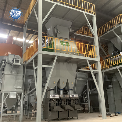 Máquina de mezcla de mortero de polvo seco totalmente automática de pared de arena de masilla mezcladora de cemento de cerámica de azulejos Adhesivos de fabricación de plantas para la venta
