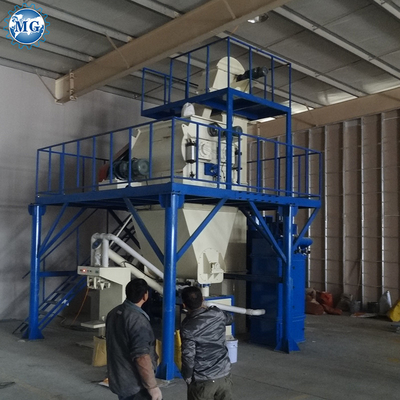Semi-automático de polvo seco de mortero mezclador de pared de arenilla de masilla de cemento mezclador de la máquina de cerámica de azulejos adhesivos planta de fabricación de venta