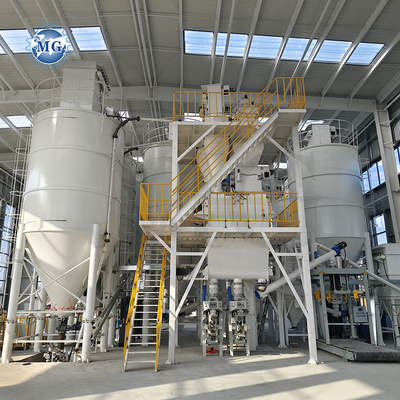Línea de producción de mortero de polvo seco de alta calidad Pared de arena de masilla Equipo de mezclador de cemento de cerámica de azulejos Adhesivos de fabricación de la máquina