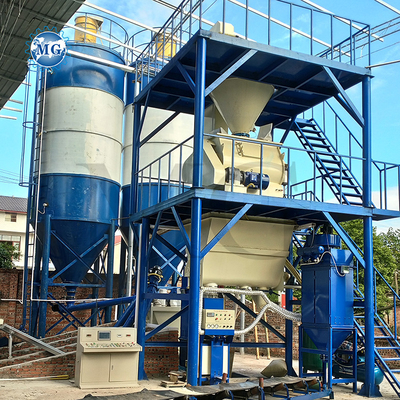 Máquina de mezcla de mortero de polvo tipo torre automática de mezcla seca de arena de masilla de cemento mezclador de baldosas de cementos línea de producción de colada adhesiva