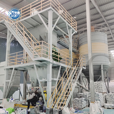 PLC inteligente 10-30 T / H planta de mortero de mezcla seca de polvo pared de arena de masilla mezcladora de cemento de cerámica