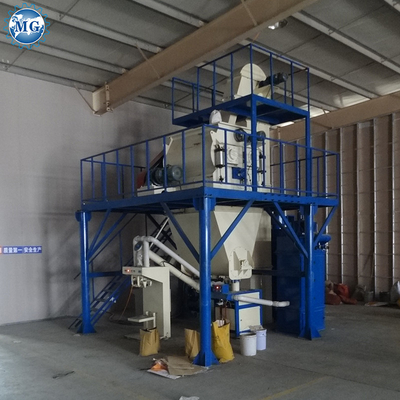 Control PLC planta de mortero de polvo de mezcla seca con eje gemelo mezclador de remos de pared de arena de masilla de cemento de cerámica de azulejos adhesivos de fabricación de la máquina