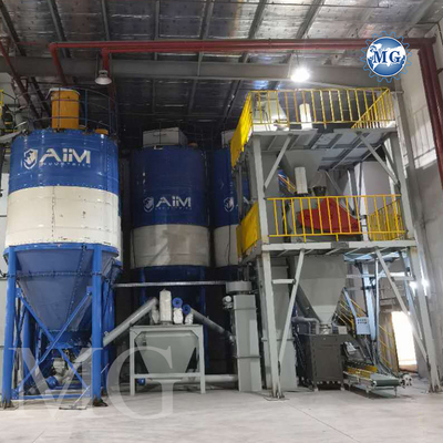 Mural de arena de masilla de cemento mezclador de cerámica de azulejos adhesivos planta de fabricación automática PLC mezcla seca de polvo de mortero mezcladora