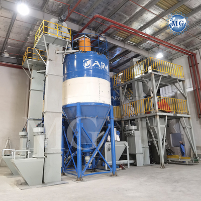 Mural de arena de masilla de cemento mezclador de cerámica de azulejos adhesivos planta de fabricación automática PLC mezcla seca de polvo de mortero mezcladora