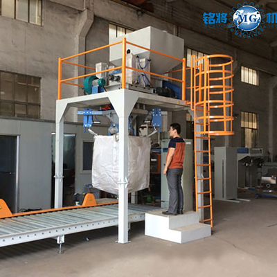 Venta de fábrica 500 kg 1000 kg 1 tonelada 2 toneladas en bulk maquina de embalaje de bolsas Jumbo de arena de cemento de cal en polvo de llenado de maquina de embalaje