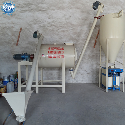 Fácil de operar mezcla seca de polvo de mortero mezcladora de la máquina de pared de arena de masilla de cemento equipo de mezcla de cerámica de azulejos adhesivos línea de producción