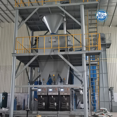 Control de alta eficiencia de PLC de mezcla seca de polvo de mortero de mezcla de la planta de pared de arena de masilla de cemento mezclador de yeso cerámica de azulejos adhesivos máquina de fabricación de pegamento