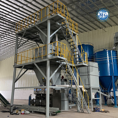 Control de alta eficiencia de PLC de mezcla seca de polvo de mortero de mezcla de la planta de pared de arena de masilla de cemento mezclador de yeso cerámica de azulejos adhesivos máquina de fabricación de pegamento