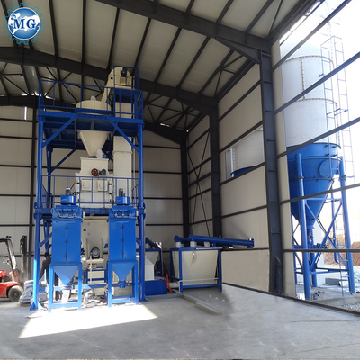 Máquina de mezcla de mortero de polvo tipo torre automática de mezcla seca de arena de masilla de cemento mezclador de baldosas de cementos línea de producción de colada adhesiva