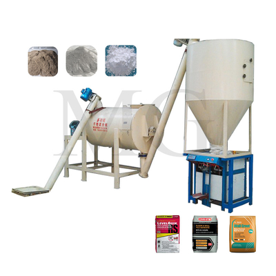 Fácil de operar mezcla seca de polvo de mortero mezcladora de la máquina de pared de arena de masilla de cemento equipo de mezcla de cerámica de azulejos adhesivos línea de producción