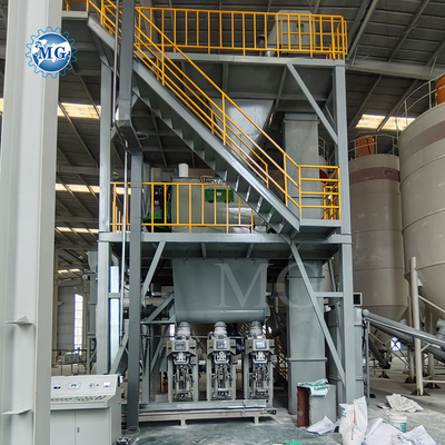 Control PLC Mezcla seca de polvo de mortero mezcladora de la máquina de pared de arena de masilla de cemento equipo de mezcla de cerámica de azulejos adhesivos línea de producción