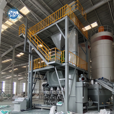 Control PLC Mezcla seca de polvo de mortero mezcladora de la máquina de pared de arena de masilla de cemento equipo de mezcla de cerámica de azulejos adhesivos línea de producción
