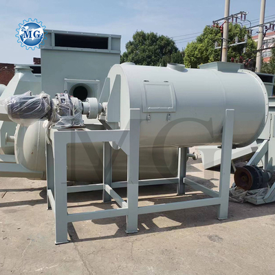 Larga garantía 3-4 tph 18kw línea de producción de mortero seco de pared de yeso de yeso de arena de cemento mezclador de cerámica de azulejos adhesivos pegamento de colada máquina de fabricación
