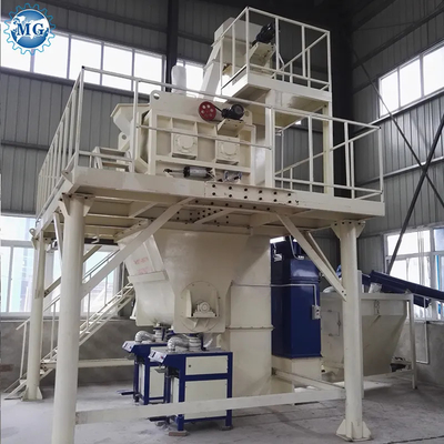 Control PLC Semi automático de mezcla seca de polvo de mortero de mezcla de plantas de pared de arena de masilla de cemento de yeso mezclador de cerámica de azulejos adhesivos de la máquina de fabricación de pegamento