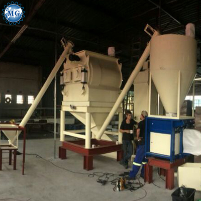 4-5 T/H 35 KW Mezcladora de mortero en polvo de mezcla seca Máquina de mezcla de muros de arena de masilla Equipo de mezcla de cemento de azulejos Planta de fabricación de pegamento adhesivo