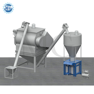 4-5 T/H 35 KW Mezcladora de mortero en polvo de mezcla seca Máquina de mezcla de muros de arena de masilla Equipo de mezcla de cemento de azulejos Planta de fabricación de pegamento adhesivo