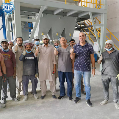 Automático 10-20TPH planta de mortero seco mezclador de cemento arena de baldosas máquina adhesiva