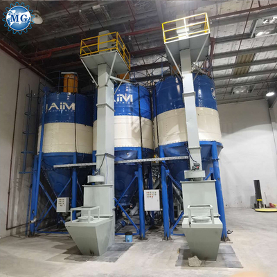 Control automático completo de PLC planta de mezcla seca de arena seca, cemento en polvo y mortero