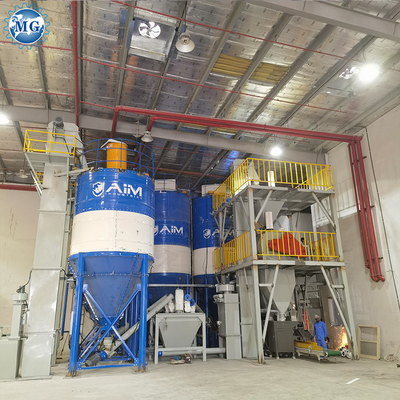Control automático completo de PLC planta de mezcla seca de arena seca, cemento en polvo y mortero