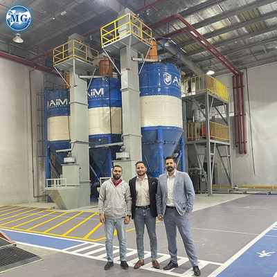 Control automático completo de PLC planta de mezcla seca de arena seca, cemento en polvo y mortero