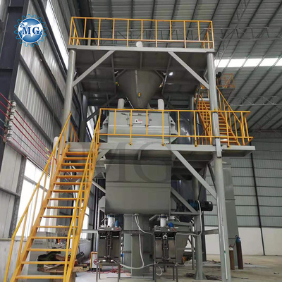 Línea de producción de mortero de polvo de mezcla seca a medida de 10-30tph Voltado Pared de yeso de yeso Skim Coat Mixer Tiles Adhesive adhesivo