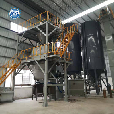 Línea de producción de mortero de polvo de mezcla seca a medida de 10-30tph Voltado Pared de yeso de yeso Skim Coat Mixer Tiles Adhesive adhesivo