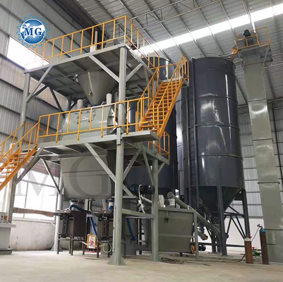 Línea de producción de mortero de polvo de mezcla seca a medida de 10-30tph Voltado Pared de yeso de yeso Skim Coat Mixer Tiles Adhesive adhesivo