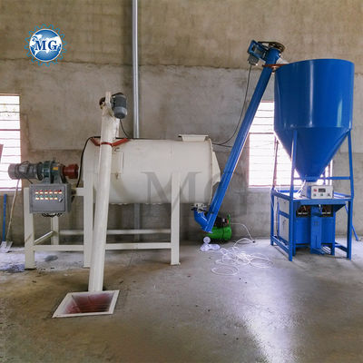 Fácil de operar CE ISO SGS Certificado planta de mezcla de mortero seco Pared de yeso de yeso Skim Coat arena mezclador de cemento de baldosas adhesivos pegamento de tierra de fabricación de la máquina