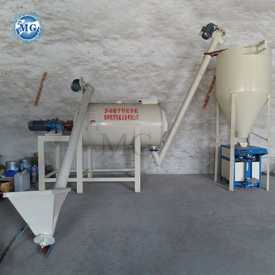 Línea de producción de mortero seco de tipo de válvula sencilla Pared de yeso de yeso de yeso Skim Coat Sand Mixer Cement Tile Adhesive Glue Grout Making Machine