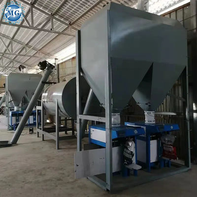 Planta de mezcla de mortero seco de 1 a 5 t/h, sencilla y pequeña, máquina de hacer pegamento adhesivo de yeso
