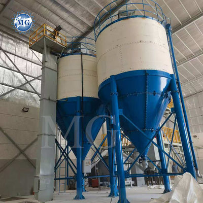 Línea de producción de mortero seco de alimentación automática Pared de yeso de yeso de yeso de limpieza de la capa de arena mezclador de cemento de baldosas adhesivos máquina de colada de colada