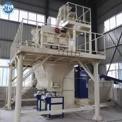 49KW Energía de ahorro de energía planta de mezcla de mortero seco de pared de yeso de yeso limpio capa de arena de cemento mezclador de baldosas adhesivos máquina de hacer colada