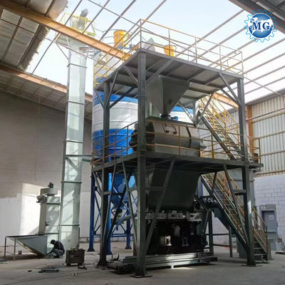3-5 minutos / lote doble huso doble Agravic Paddle Mixer Mezcladora de la máquina de la pared de la masilla de yeso Skim Coat Tile Adhesivo de la lechada de mortero seco de la planta de mezcla