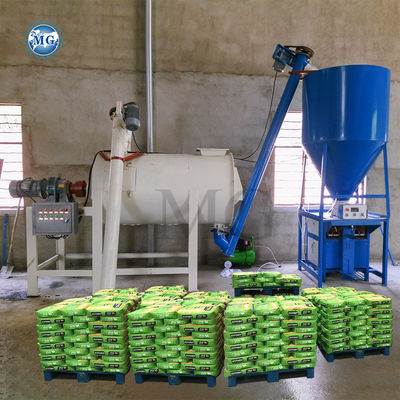 Planta de mezcla de mortero seco de 1 a 5 t/h, sencilla y pequeña, máquina de hacer pegamento adhesivo de yeso