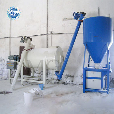 Planta de mezcla de mortero seco de 1 a 5 t/h, sencilla y pequeña, máquina de hacer pegamento adhesivo de yeso