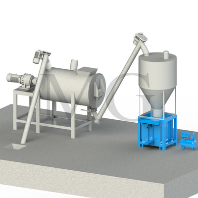 Máquina de alimentación de tornillo de la eficacia alta de los transportadores de carbono del acero del taladro industrial del tubo