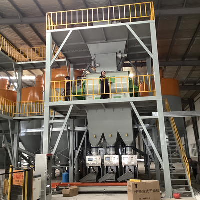 Máquina de fabricación de adhesivos para baldosas eficiente con capacidad automática de alimentación y dosificación de materiales 10-30T/H