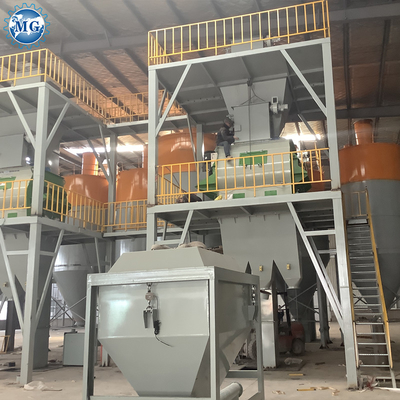 Máquina de adherencia de baldosas de 80-120KW para proyectos de materiales de construcción con capacidad de mezcla 10-30T/H