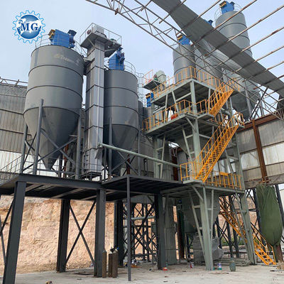 85-220 kw Línea de producción de mortero de polvo seco Pared de yeso de yeso máquina mezcladora de capas desnatadas planta de fabricación de adhesivos de azulejos de suelo
